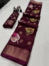 Wow Jacquard Border Small Flower Printed Sarees Wholesale Shop In Surat
